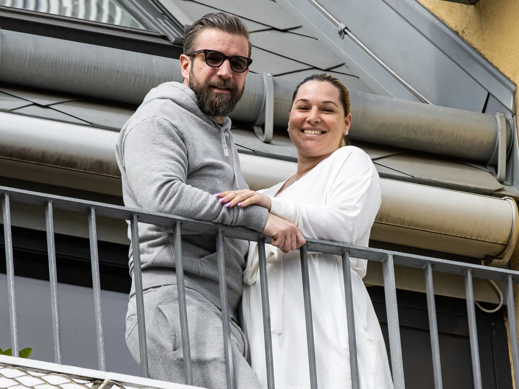 Dominika Navara Cibulková a Michal Navara po pôrode na viedenskej klinike. 