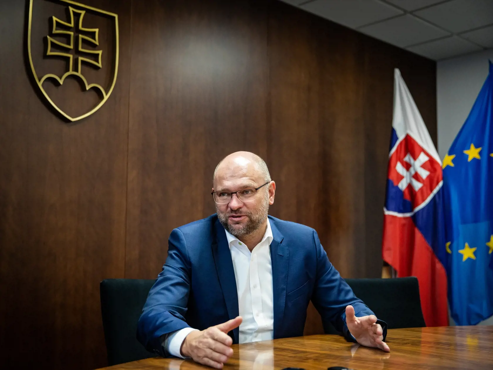 Richard Sulík pri rozhovore v Bratislave.