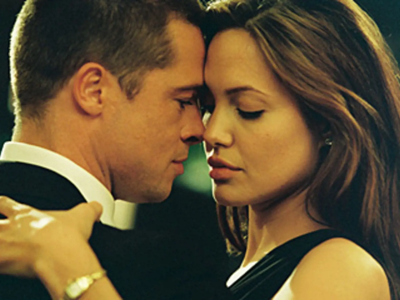 Angelina a Brad vo filme Pán a pani Smithovci v roku 2005.
