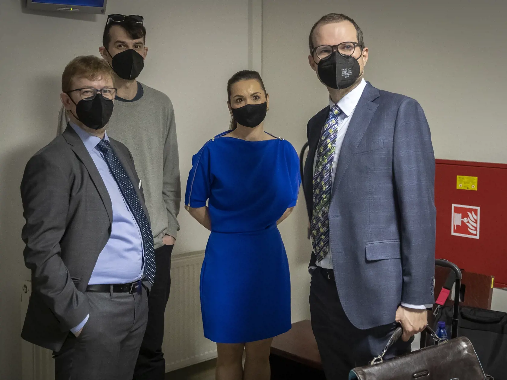 Pojednávanie v kauze zmenky na Špecializovanom trestnom súde v Pezinku. Samostatné konanie v prípade obžalovaného Štefana Agha. Na snímke sú právny zástupcovia TV Markíza - Tomáš Kamenec, Lucia Tandlich a Peter Kubina.