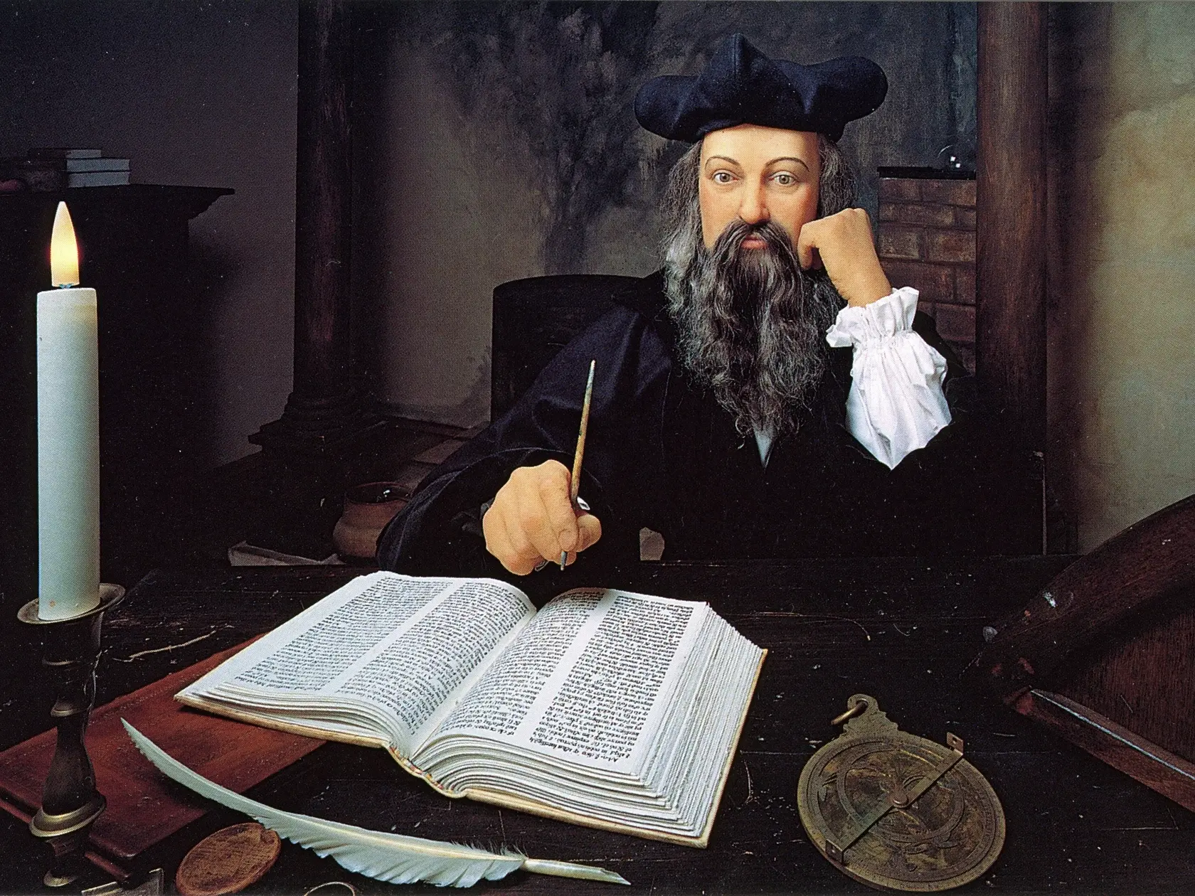 Nostradamus bol francúzsky lekár a astrológ, známy svojimi predpoveďami budúcnosti.