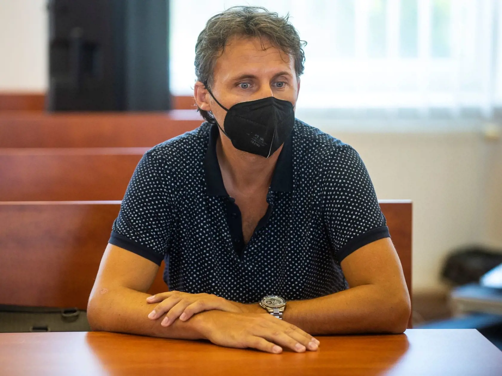 Ľudovít Makó na Špecializovanom trestnom súde v Pezinku.
