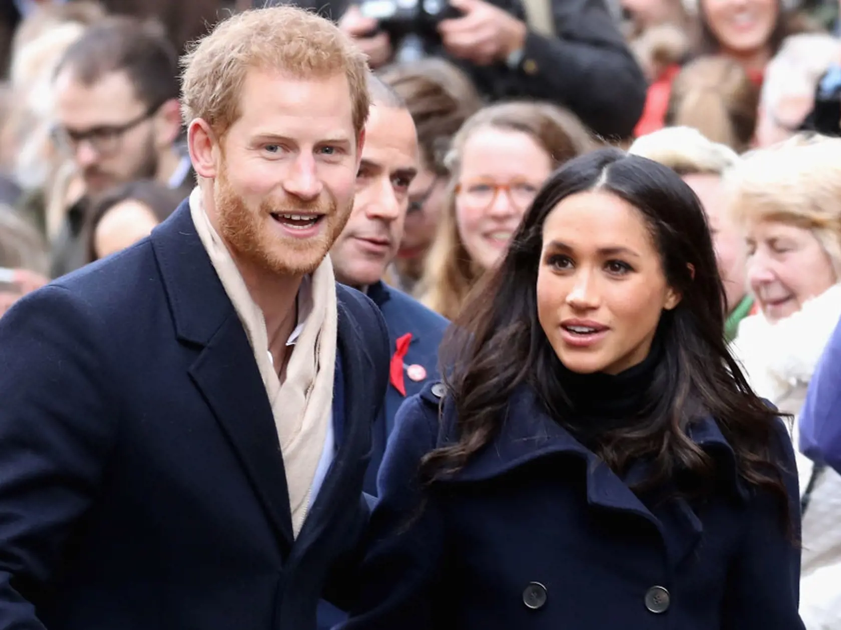 NOTTINGHAM, ENGLAND - DECEMBER 01:  Prince Harry and Meghan Markle attends the Terrance Higgins Trust World AIDS Day charity fair at Nottingham Contemporary on December 1, 2017 in Nottingham, England. Prince Harry and Meghan Markle announced their engagement on Monday 27th November 2017 and will marry at St George's Chapel, Windsor Castle in May 2018.  (Photo by Chris Jackson/Getty Images)