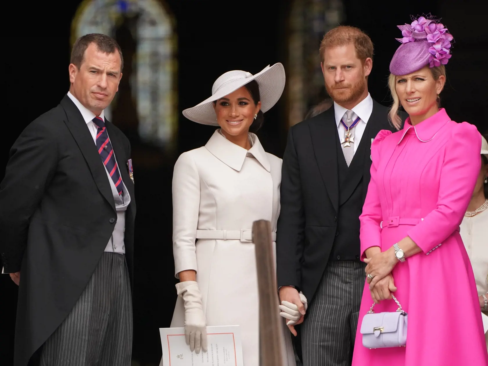 Peter Phillips, Meghan Markle, princ Harry a Zara Tindall