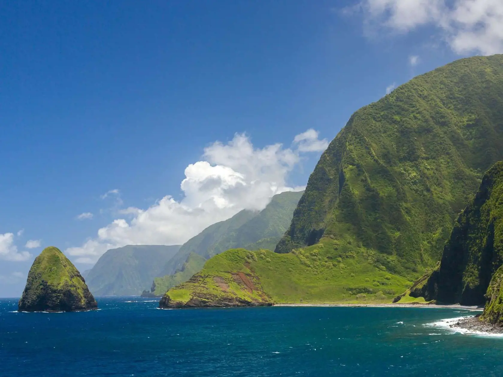 Molokai, Havajské ostrovy, USA.