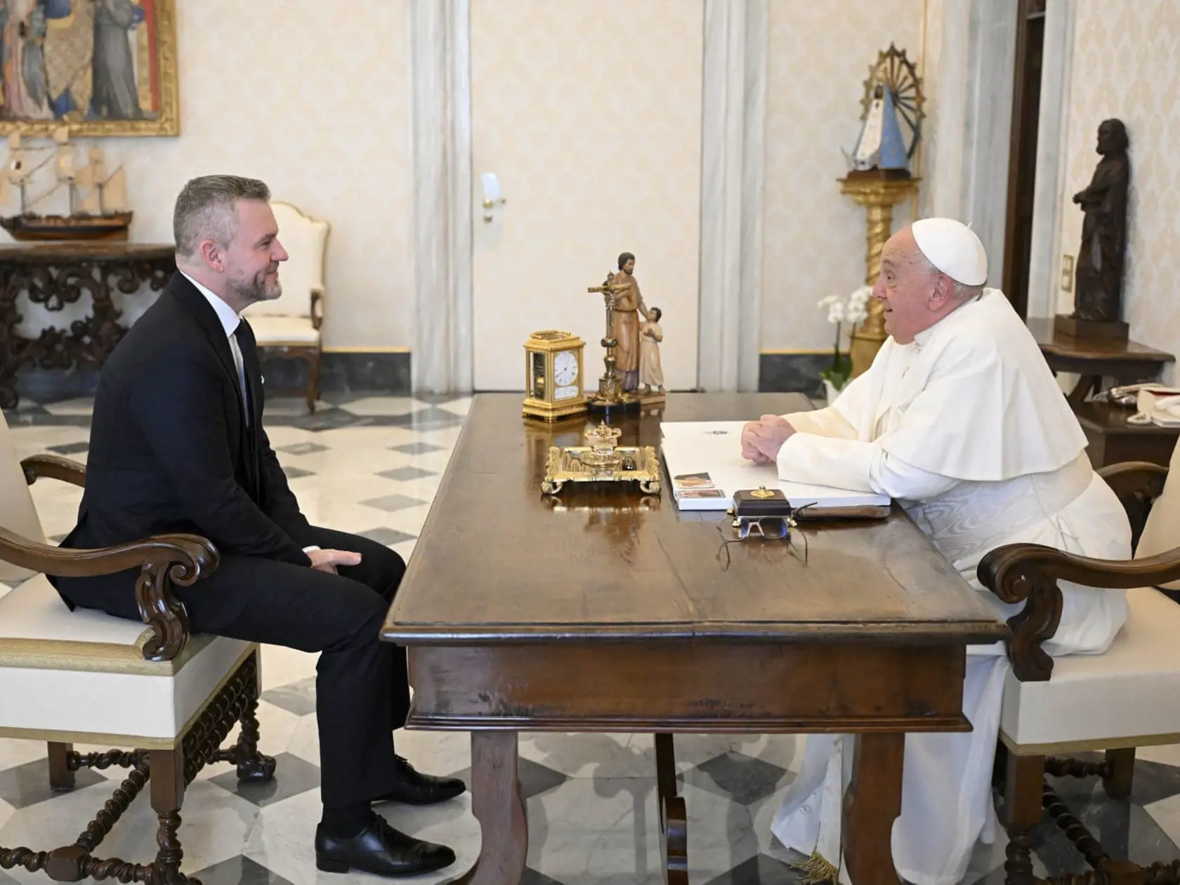 Peter Pellegrini absolvoval osobnú audienciu u pápeža Františka.