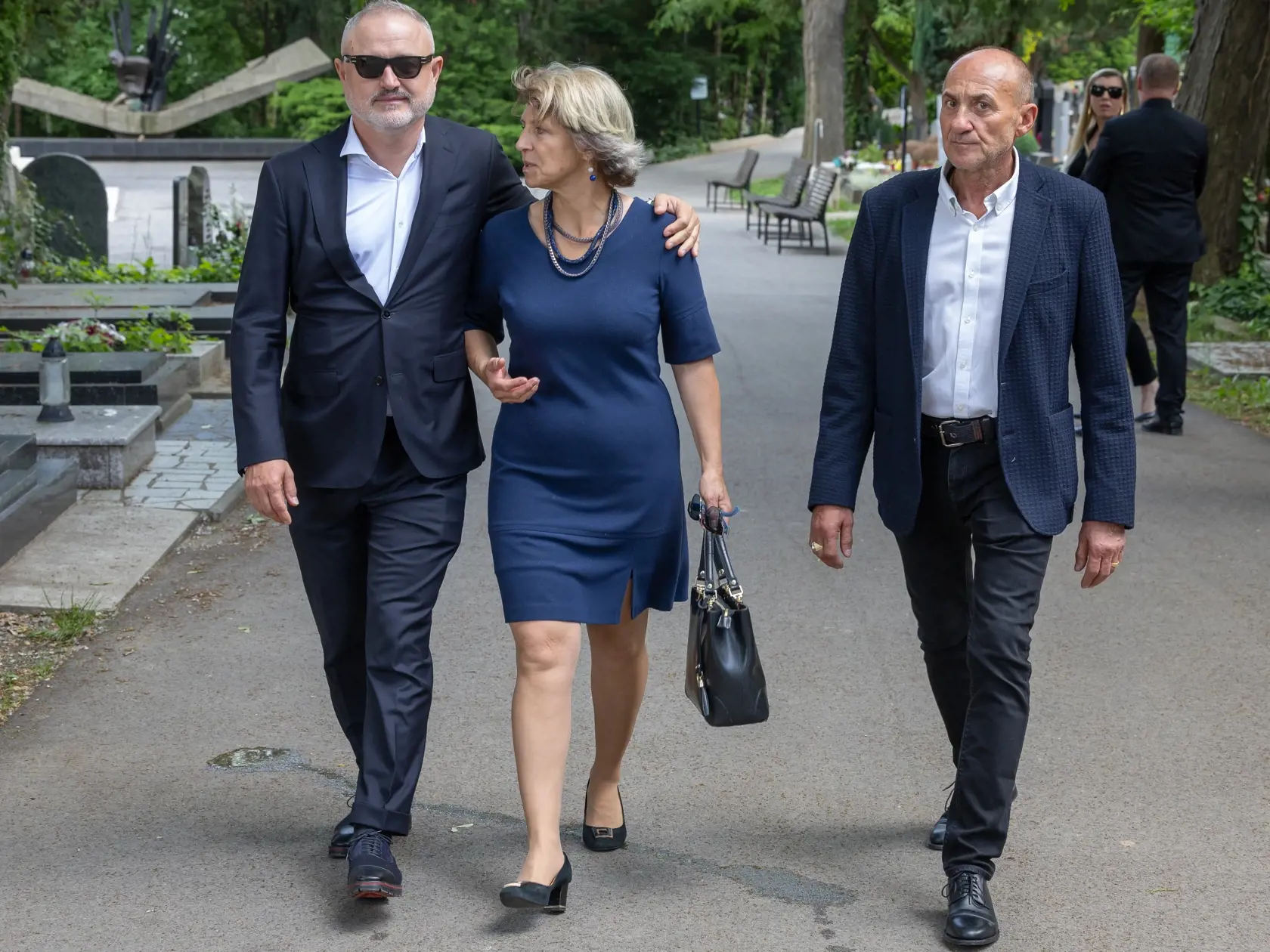 Posledná rozlúčka s podnikateľom Jozefom Majským starším v bratislavskom Slávičom údolí.