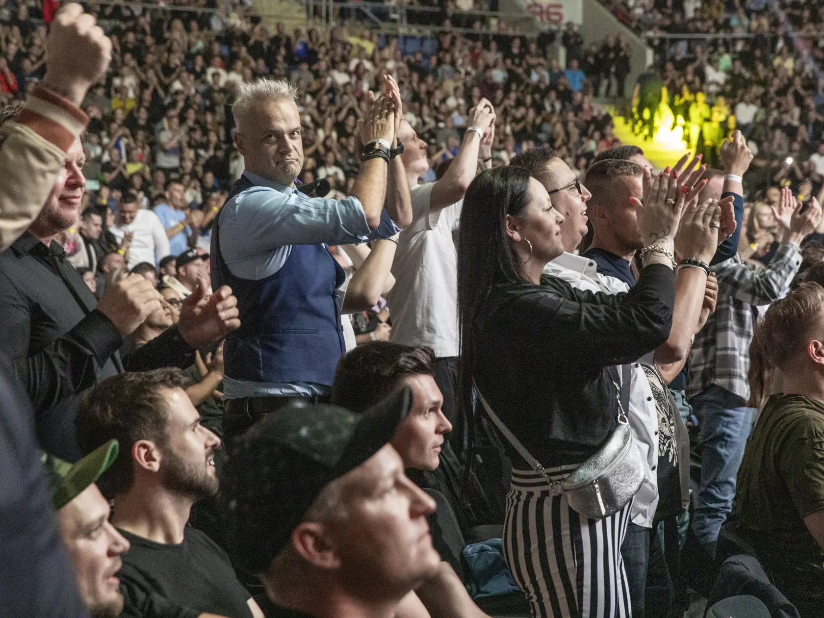 Na snímke je podujatie Oktagon 47 na bratislavskom zimnom štadióne Ondreja Nepelu, ktorého vrcholom bol zápas Slováka Pavla Langera s legendárnym českým MMA bojovníkom Karlosom Vémolom. Na fotke je Jaroslav Slávik.
