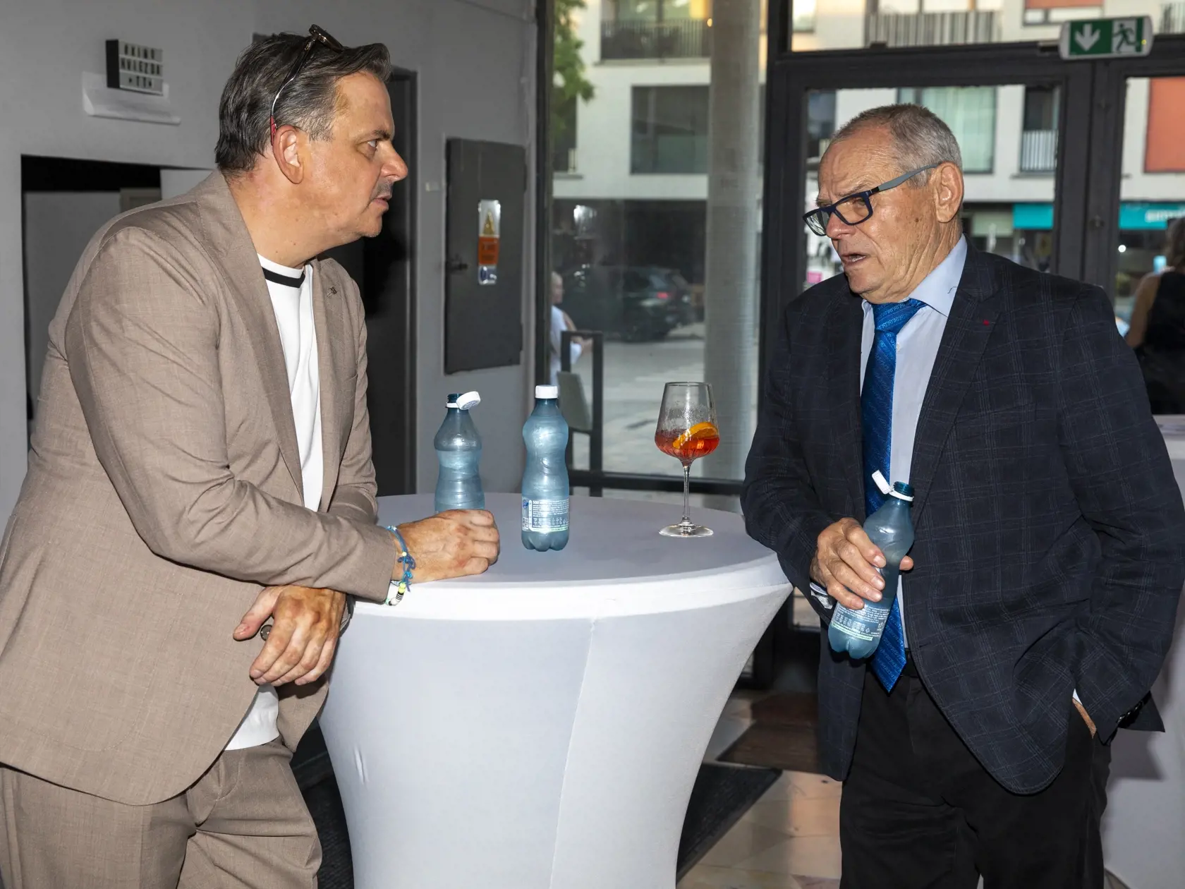 Daniel Dangl a Milan Kňažko.