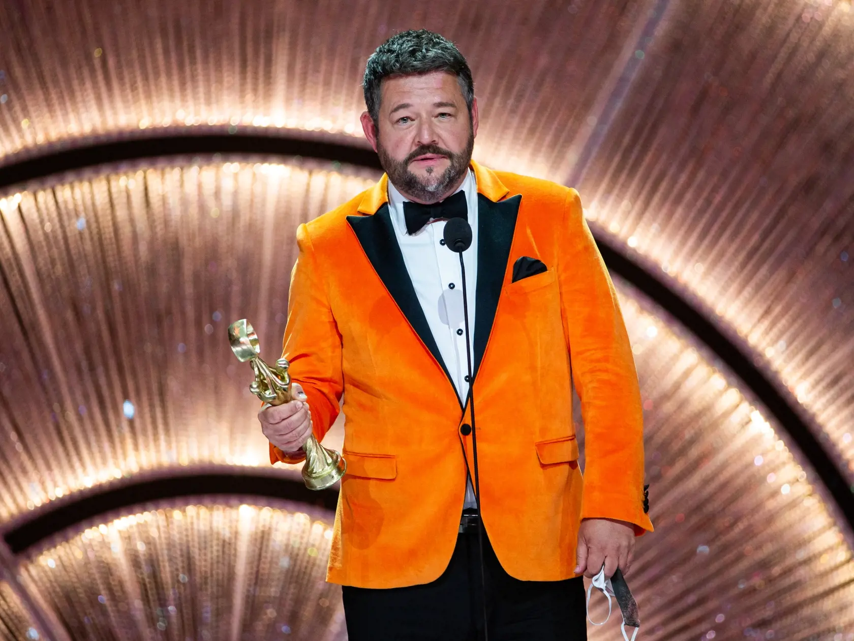 Slávnostný galavečer ankety Osobnosť televíznej obrazovky "OTO" za rok 2019 v novej budove Slovenského národného divadla v Bratislave. Na snímke Michal Hudák.