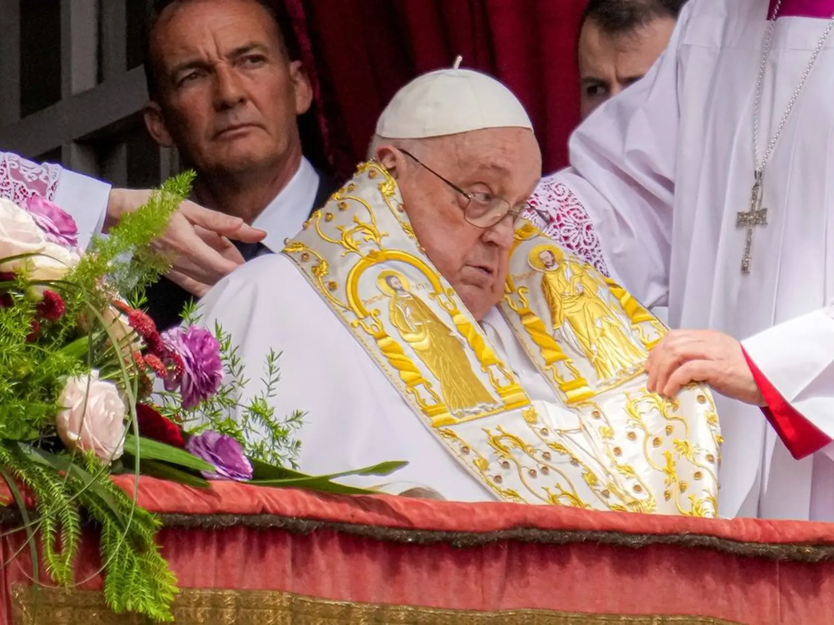 Posledné zábery pápeža Františka v nedeľu 20. 4. 2025.