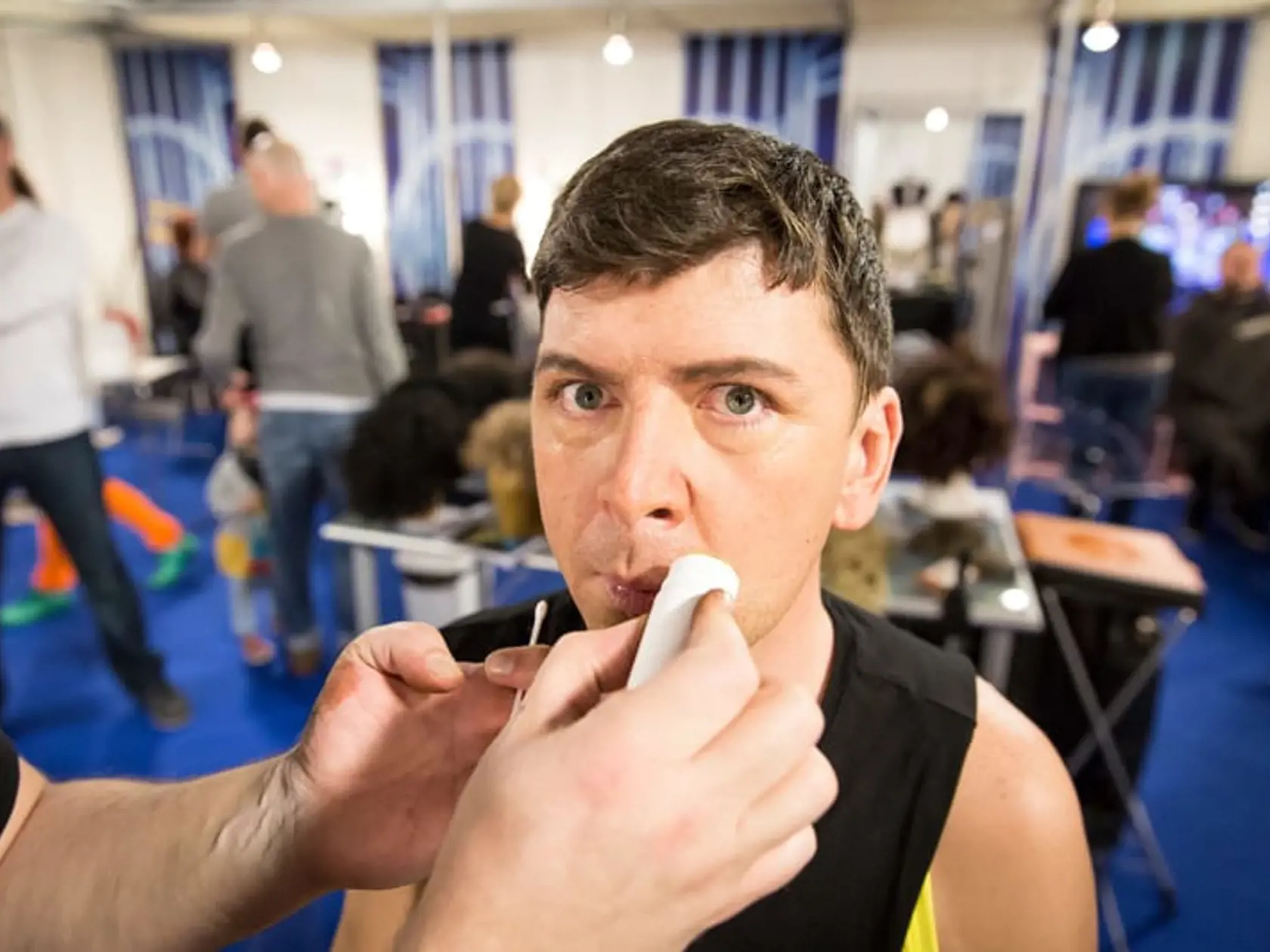 Andrej Bičan svoj bláznivý zmysel pre humor prejavil už počas natáčania šou Tvoja tvár znie povedome.