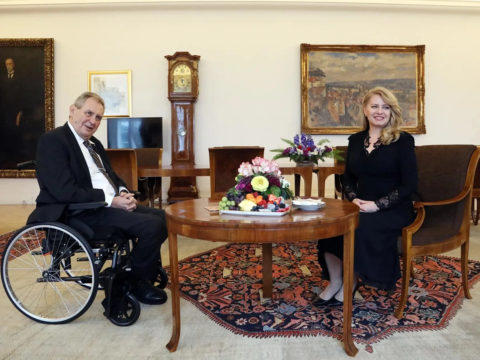Prezidentka Zuzana Čaputová počas návštevy Prahy.
