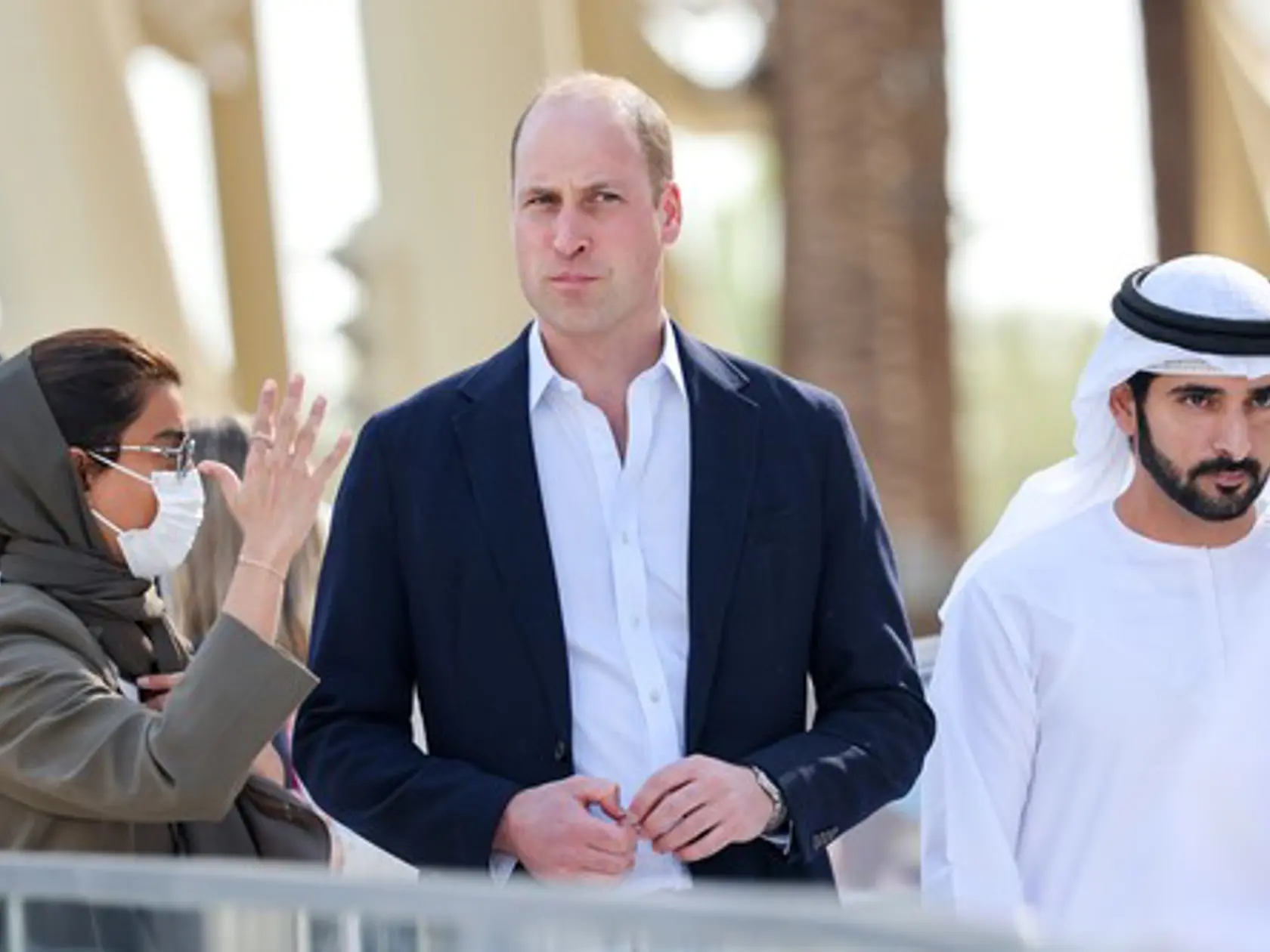 Fazza po boku princa Williama.