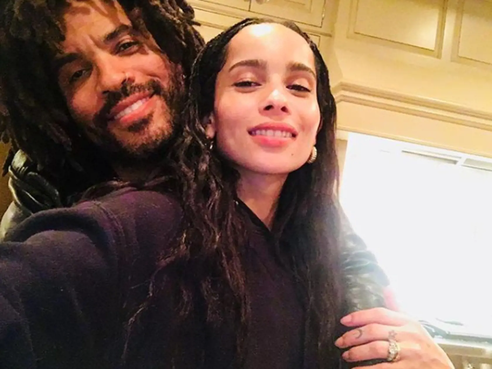 Zoe a Lenny Kravitz.