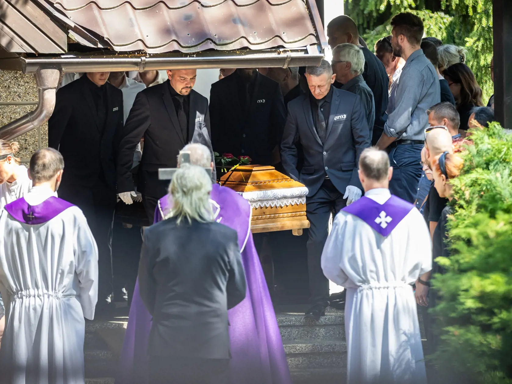 Pohreb Andrey, ktorú zavraždil stalker Ján v Novej Dubnici.