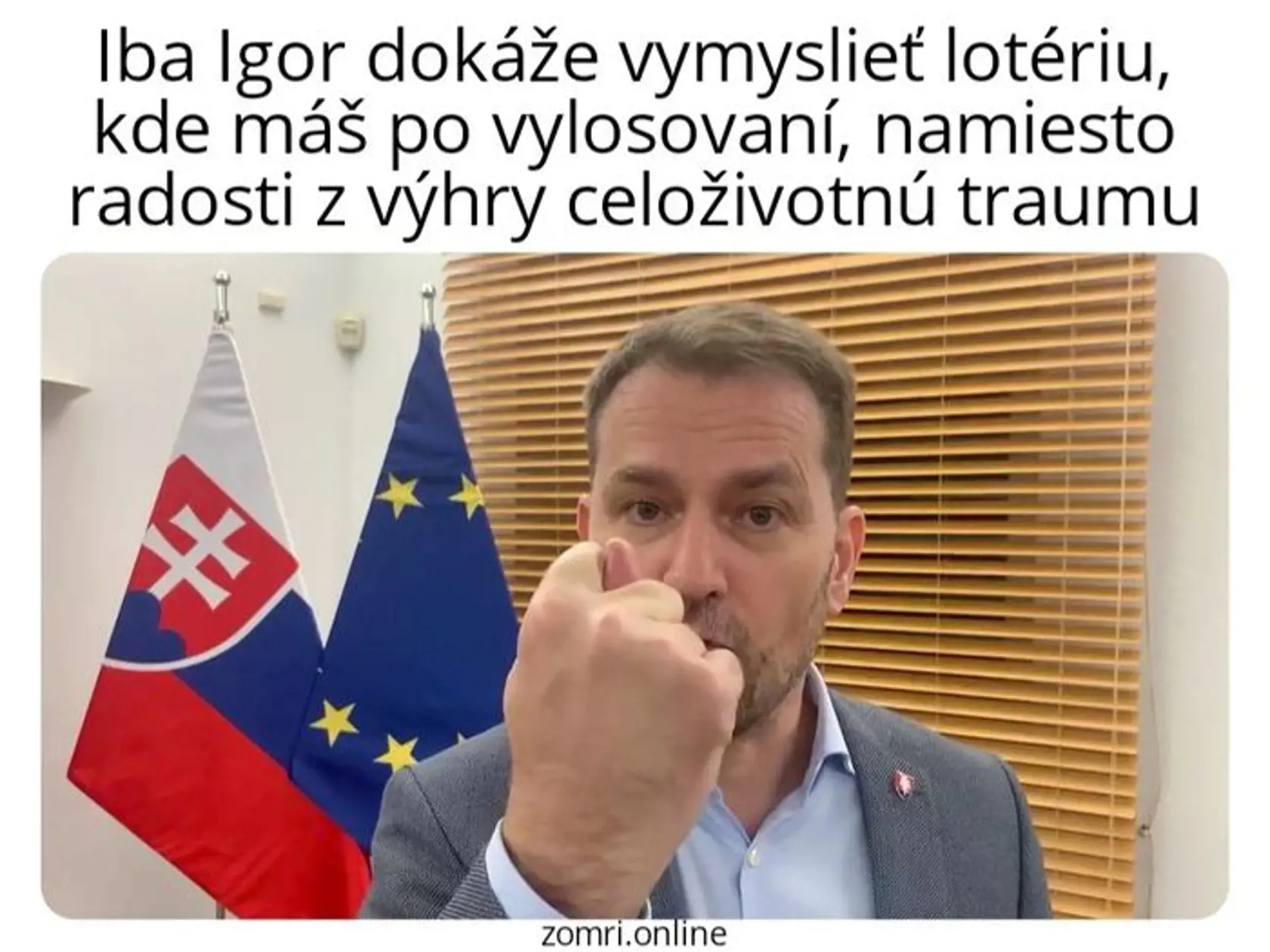 Ako keby toho nebolo malo, minister financií Igor Matovič po vysielaní lotérie na sociálnej sieti zverejnil status k tejto téme. A ten vyvolal ďalšiu vlnu vtipov.