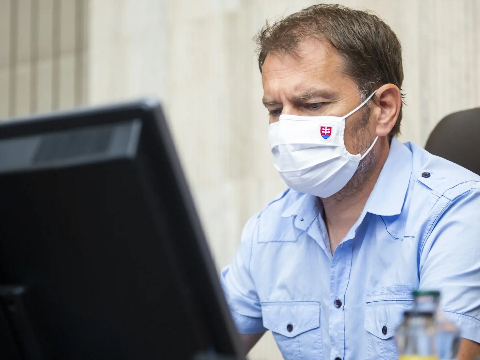 Na snímke minister financií SR Igor Matovič (OĽaNO) počas 22. rokovania vlády SR 14. júla 2021 v Bratislave. FOTO TASR - Jakub Kotian
