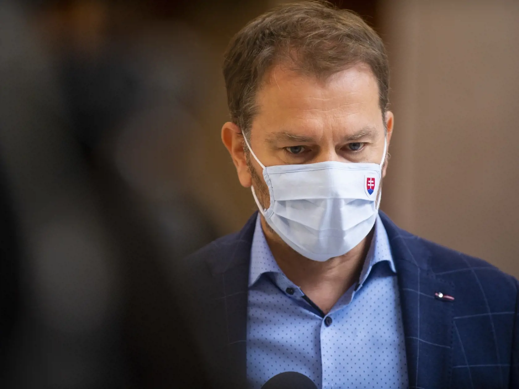 Na snímke podpredseda vlády a minister financií SR Igor Matovič (OĽaNO) pred rokovaním 29. schôdze vlády SR 8. septembra 2021 v Bratislave. FOTO TASR - Jakub Kotian
