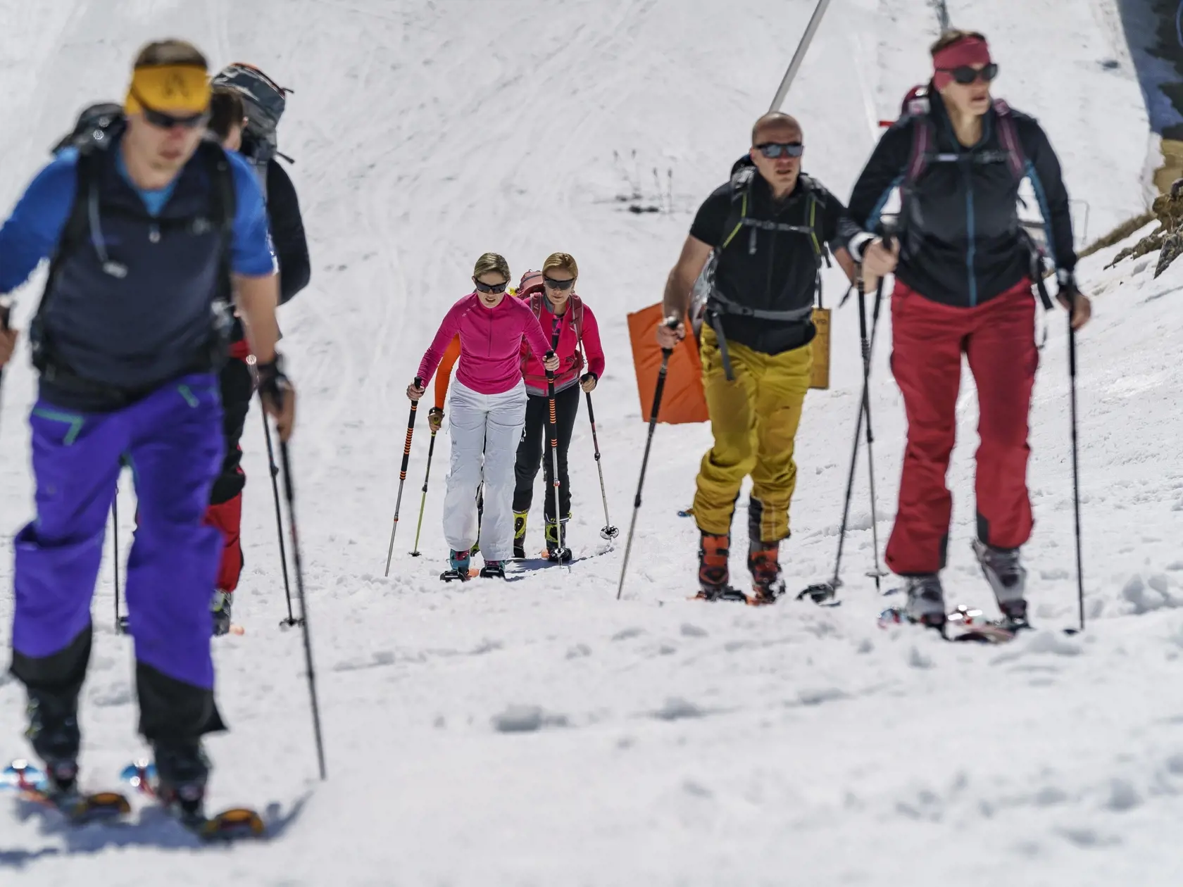 Aj politička Denisa Saková  prepadla skialpinizmu. Na snímke počas skialpového výstupu na Chopok.