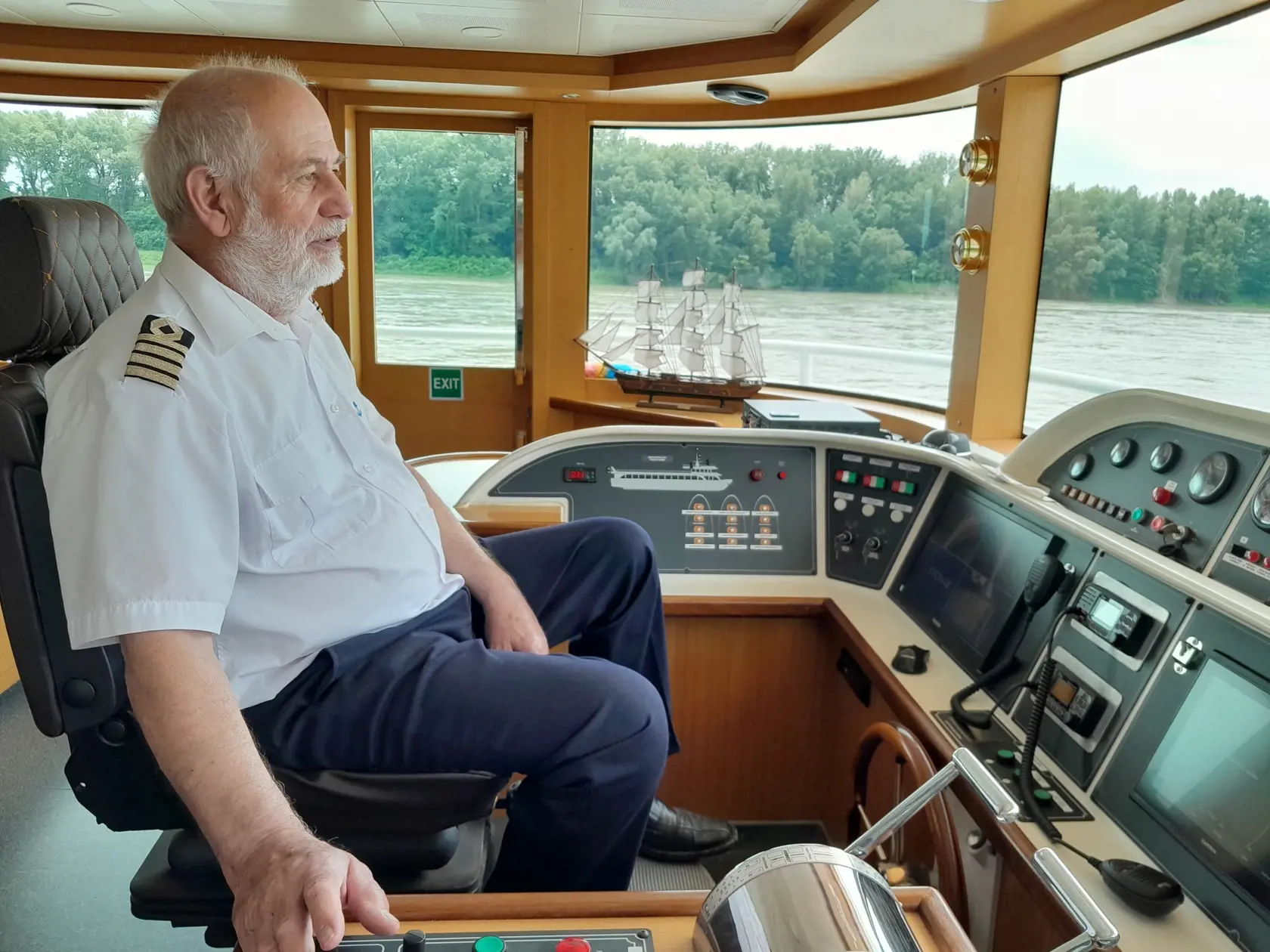 Kapitán František Mock je na lodi Harmónia už vyše 5 rokov.