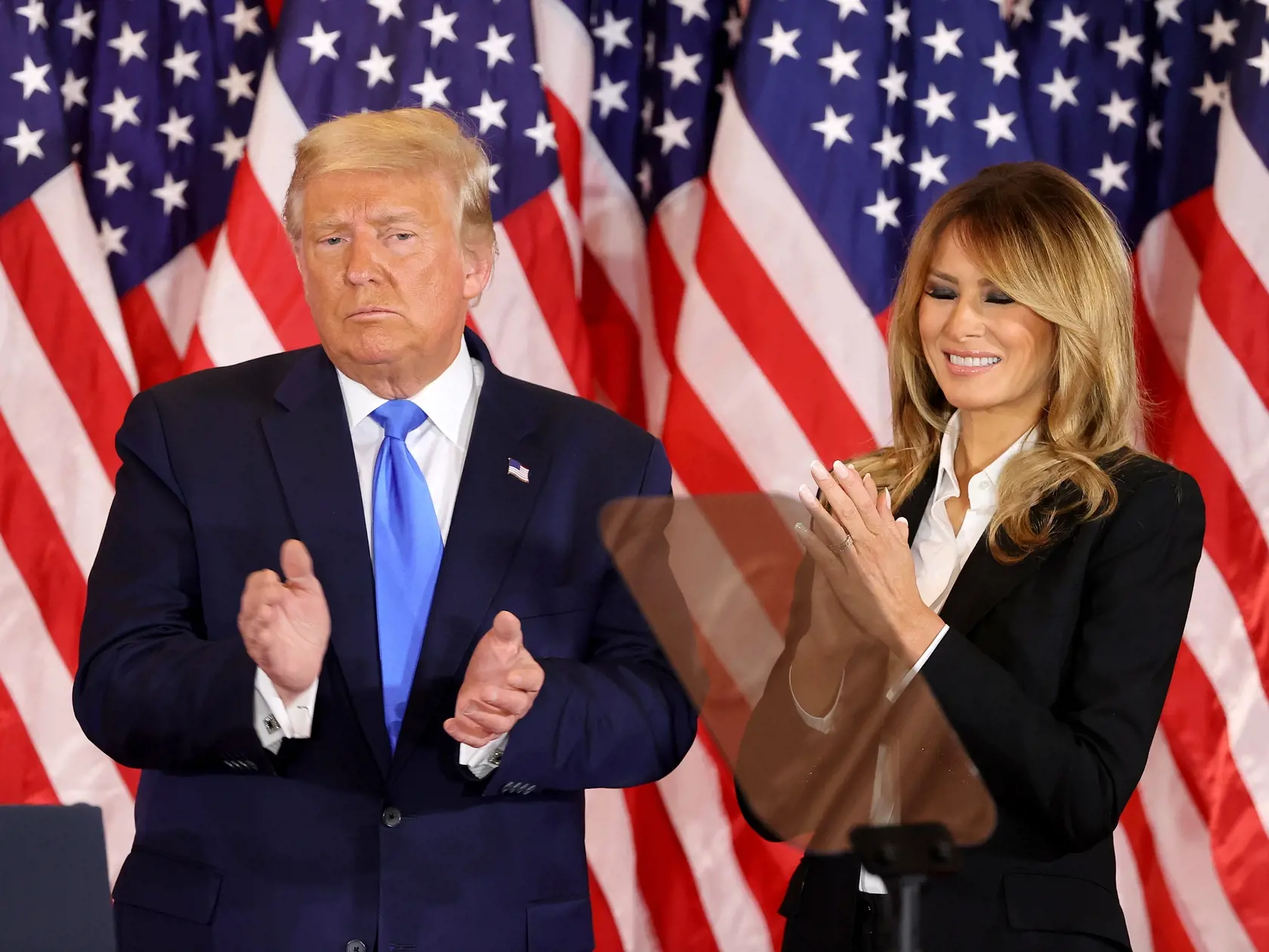 Donald a Melania Trumpovci