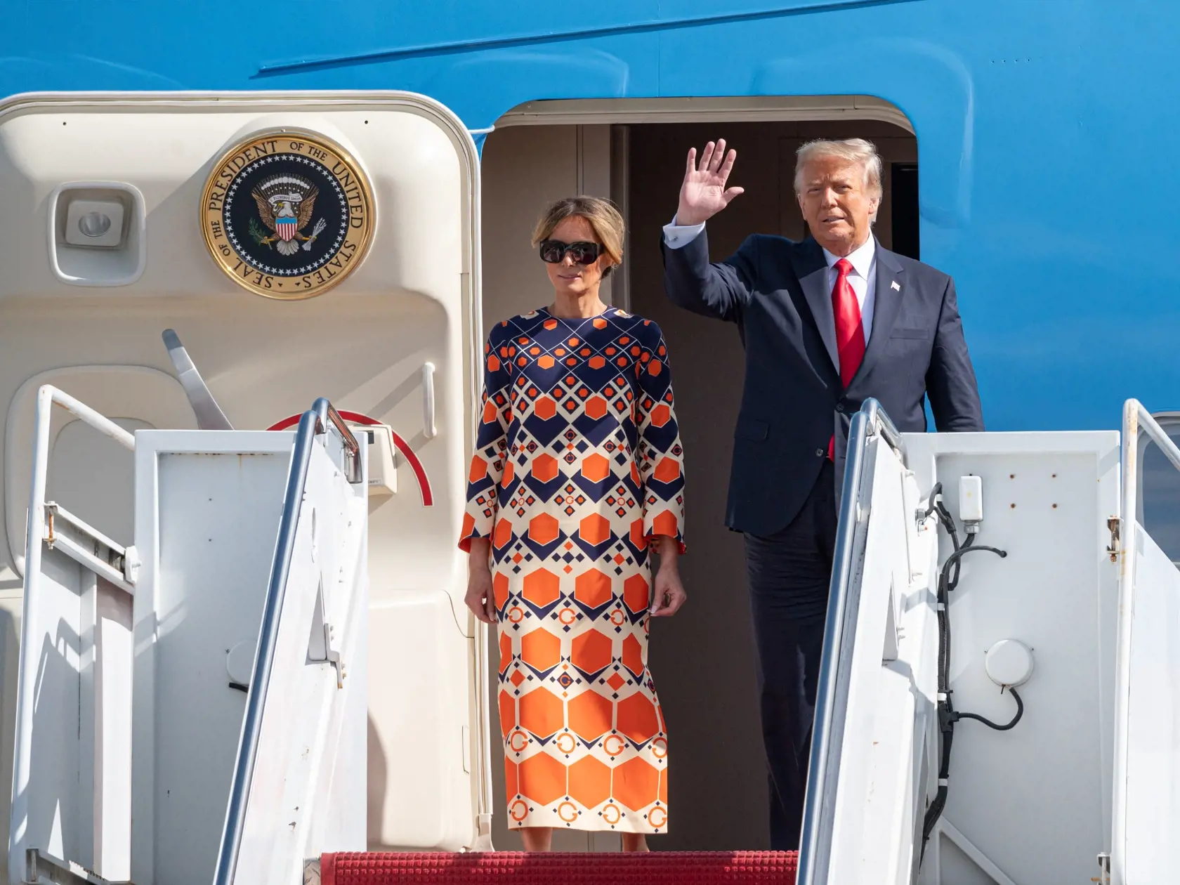 Donald a Melania Trumpovci