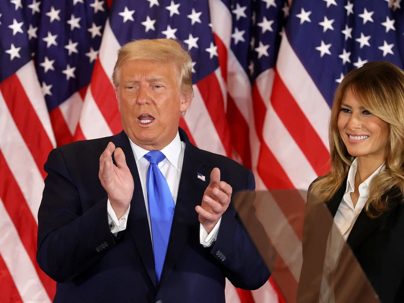 Donald a Melania Trumpovci