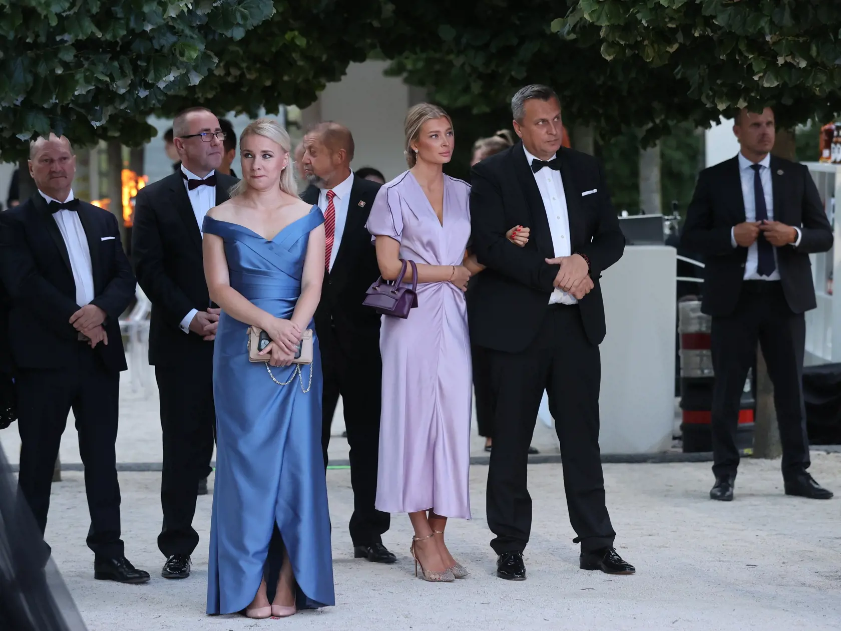 Slávnostná recepcia prezidenta SR Petra Pellegriniho na Bratislavskom hrade. Na snímke je Andrej Danko so svojou priateľkou Sylviou Šulíkovou.