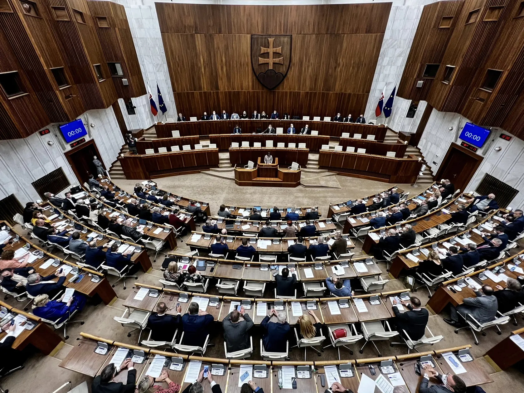 Na snímke je rokovacia sála Národnej rady SR.