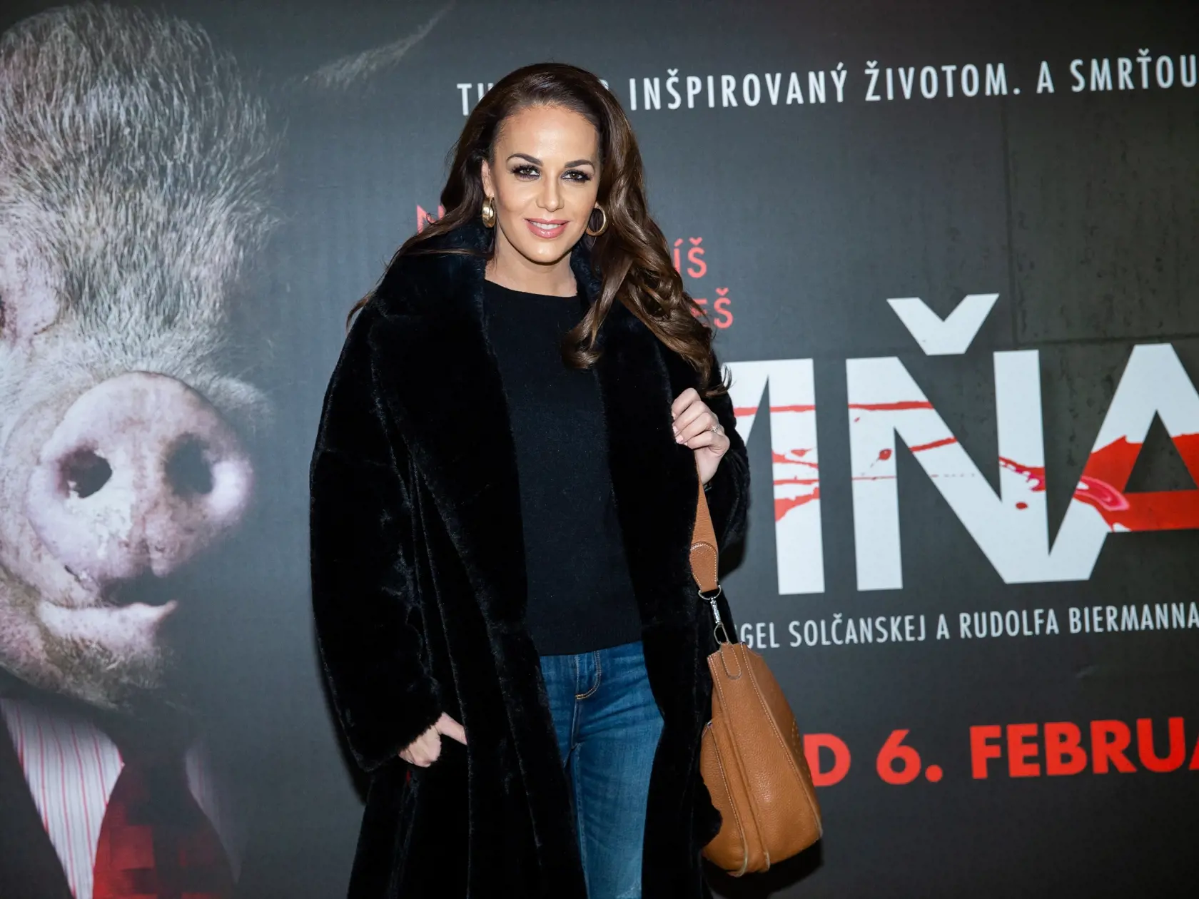 Premiéra slovenského filmu "Sviňa" v jednom z bratislavských nákupných centier. Na snímke Karin Haydu.
