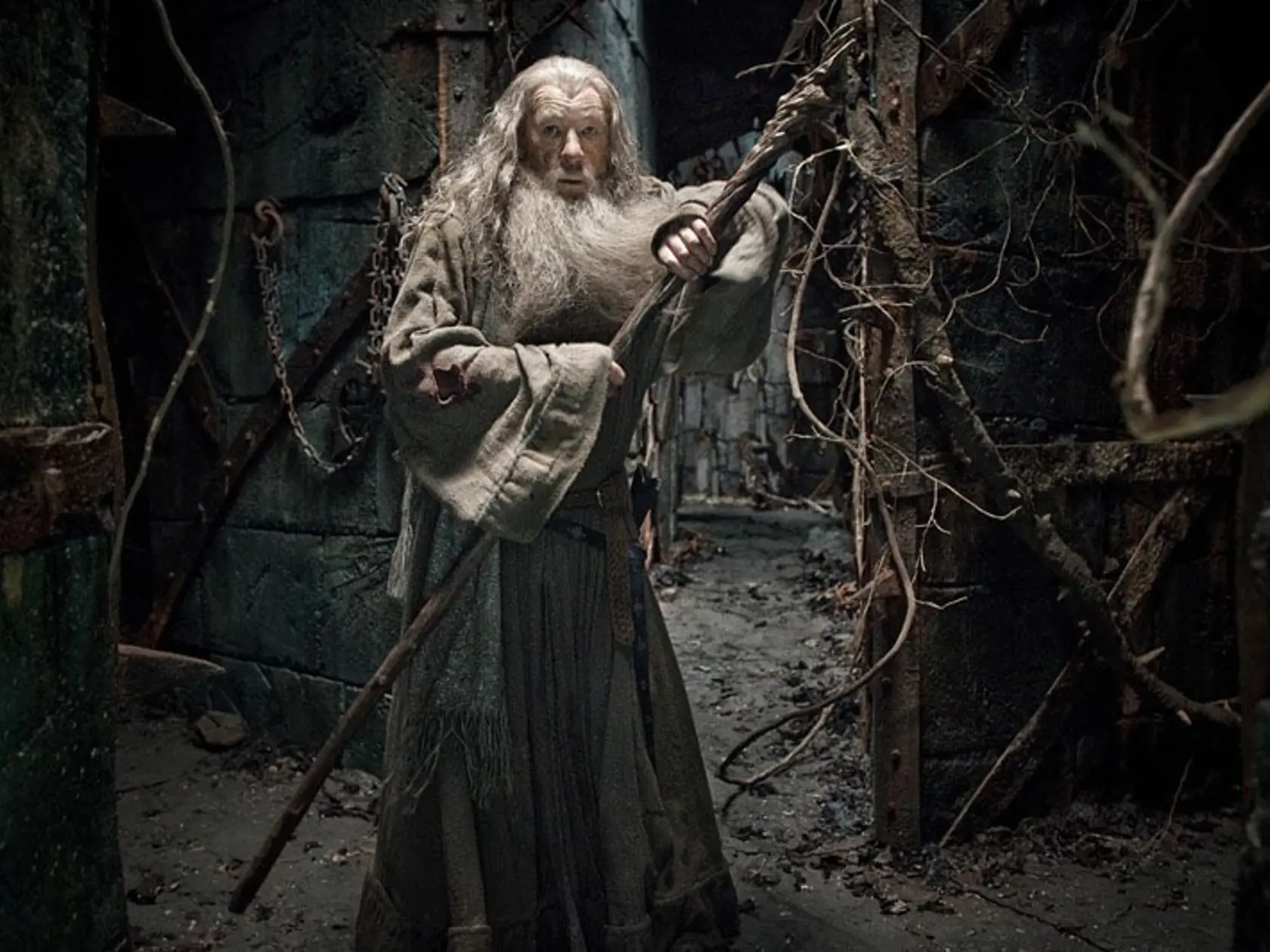 Filmový starček-hrdina Gandalf.