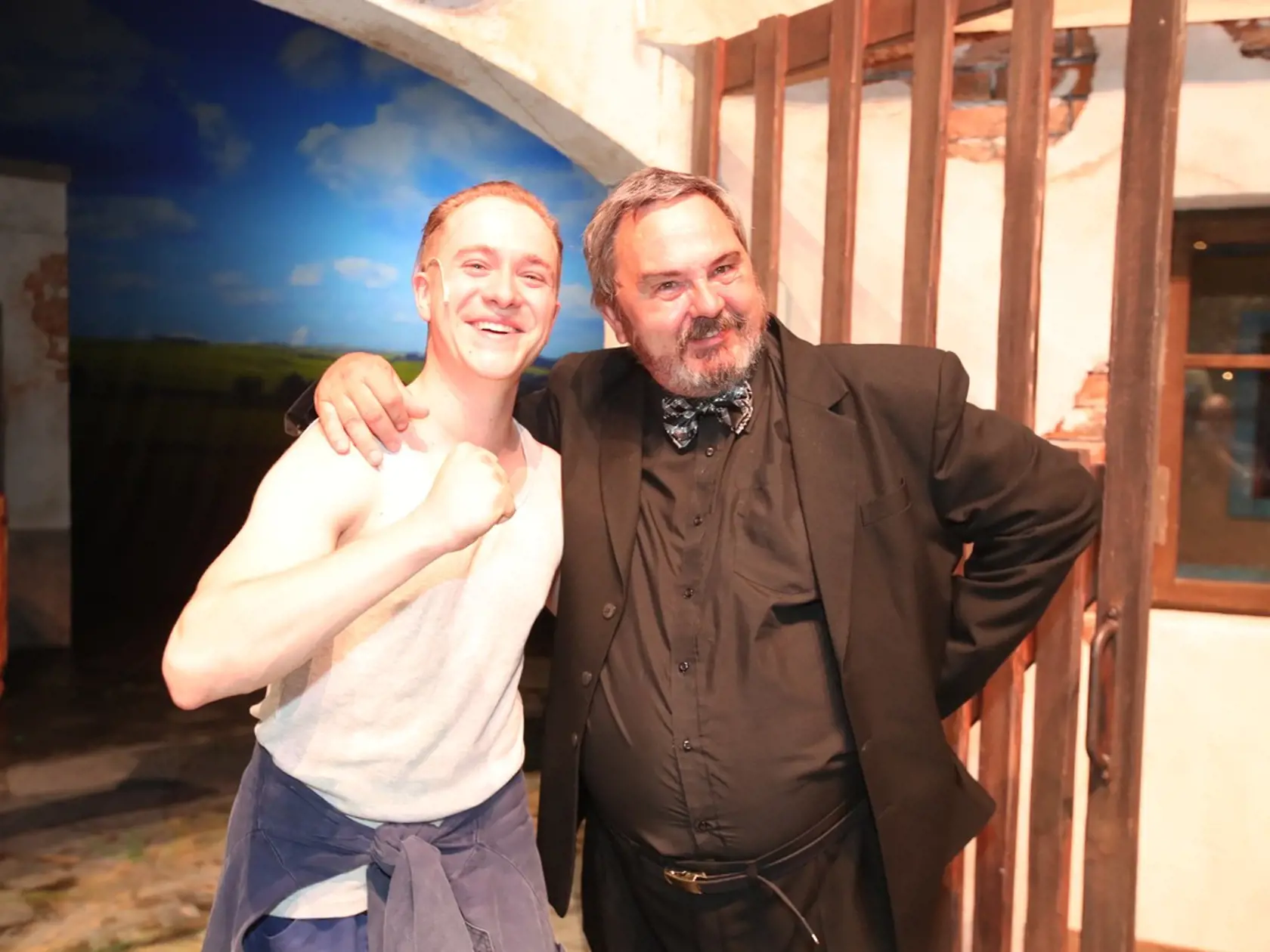 Vencu Konopníka by ste dnes v Černom hľadali ťažko. Na snímke s muzikálovým Vencom, Filipom Hořejšom.