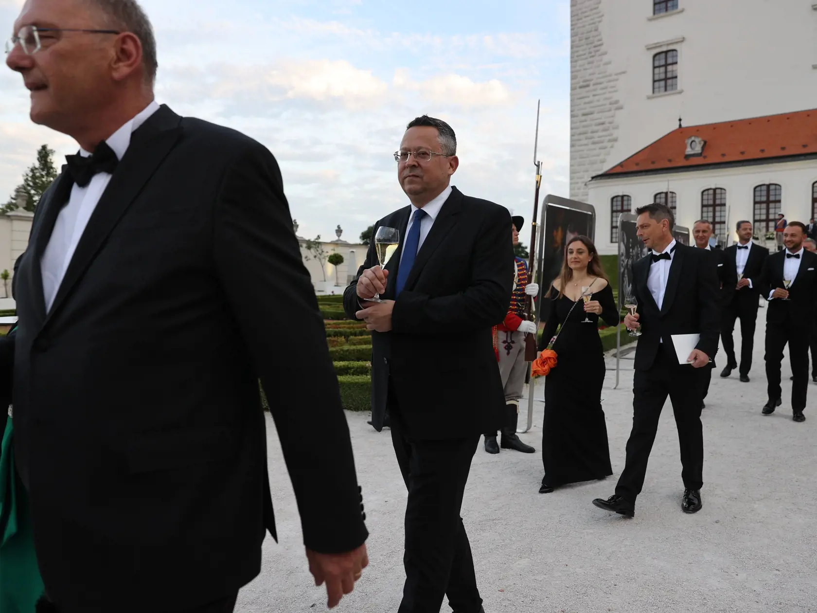 Slávnostná recepcia prezidenta SR Petra Pellegriniho na Bratislavskom hrade.