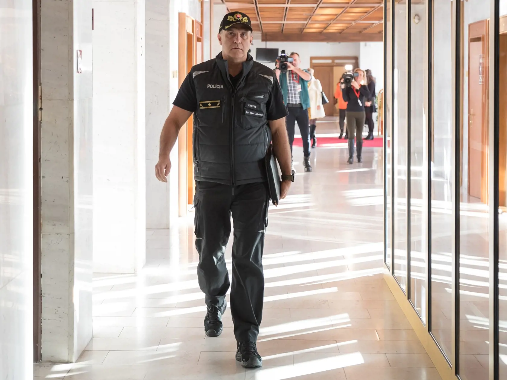 Na snímke je bývalý prezident Policajného zboru SR Milan Lučanský.