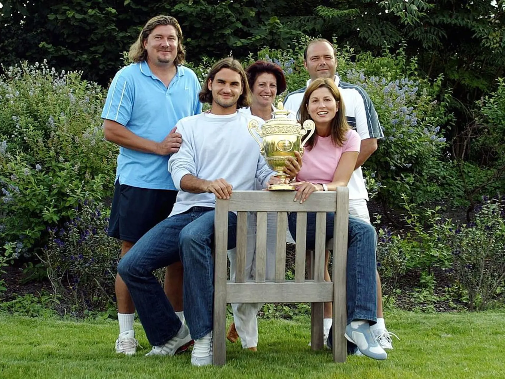 Roger Federer a Peter Lundgren