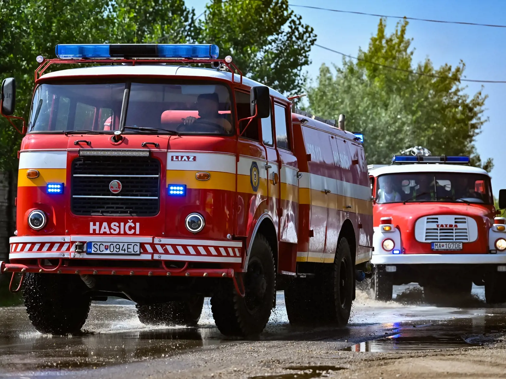 Požiar nelegálnej skládky v Podunajských Biskupiciach 