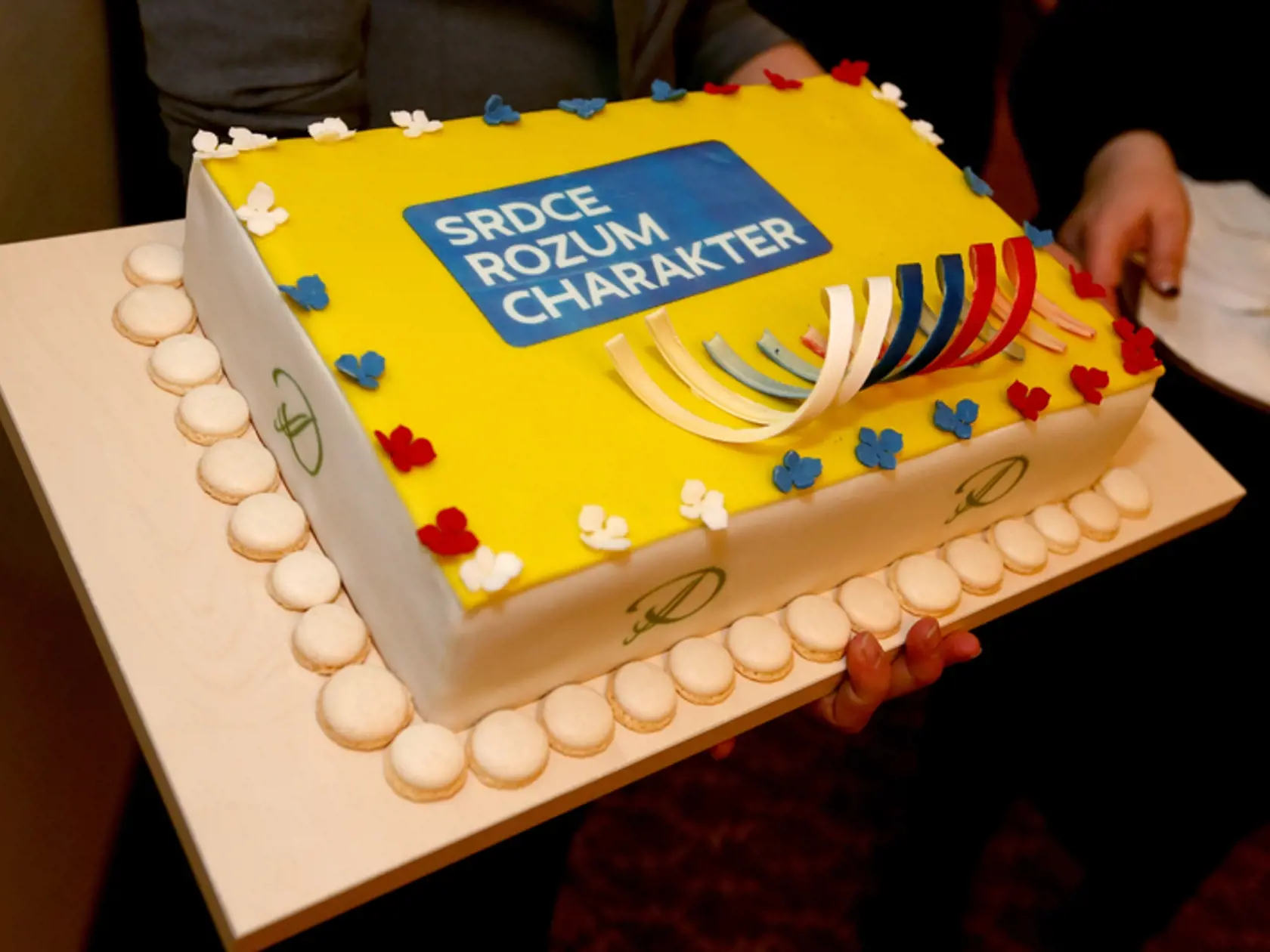 Druhé kolo prezidentských volieb 2014: Torta pre nového prezidenta Andreja Kisku.