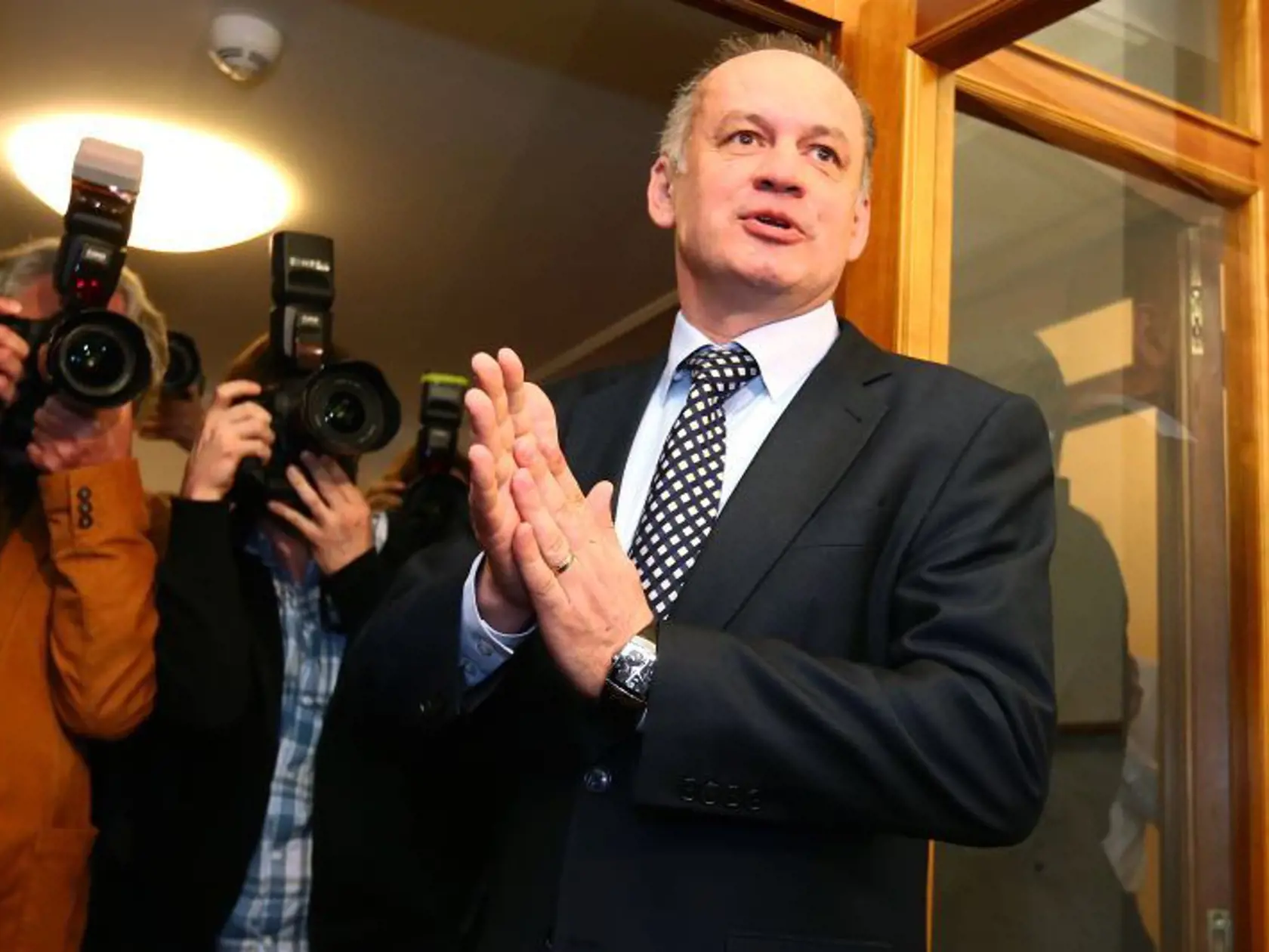 Druhé kolo prezidentských volieb 2014: Nový slovenský prezident Andrej Kiska.