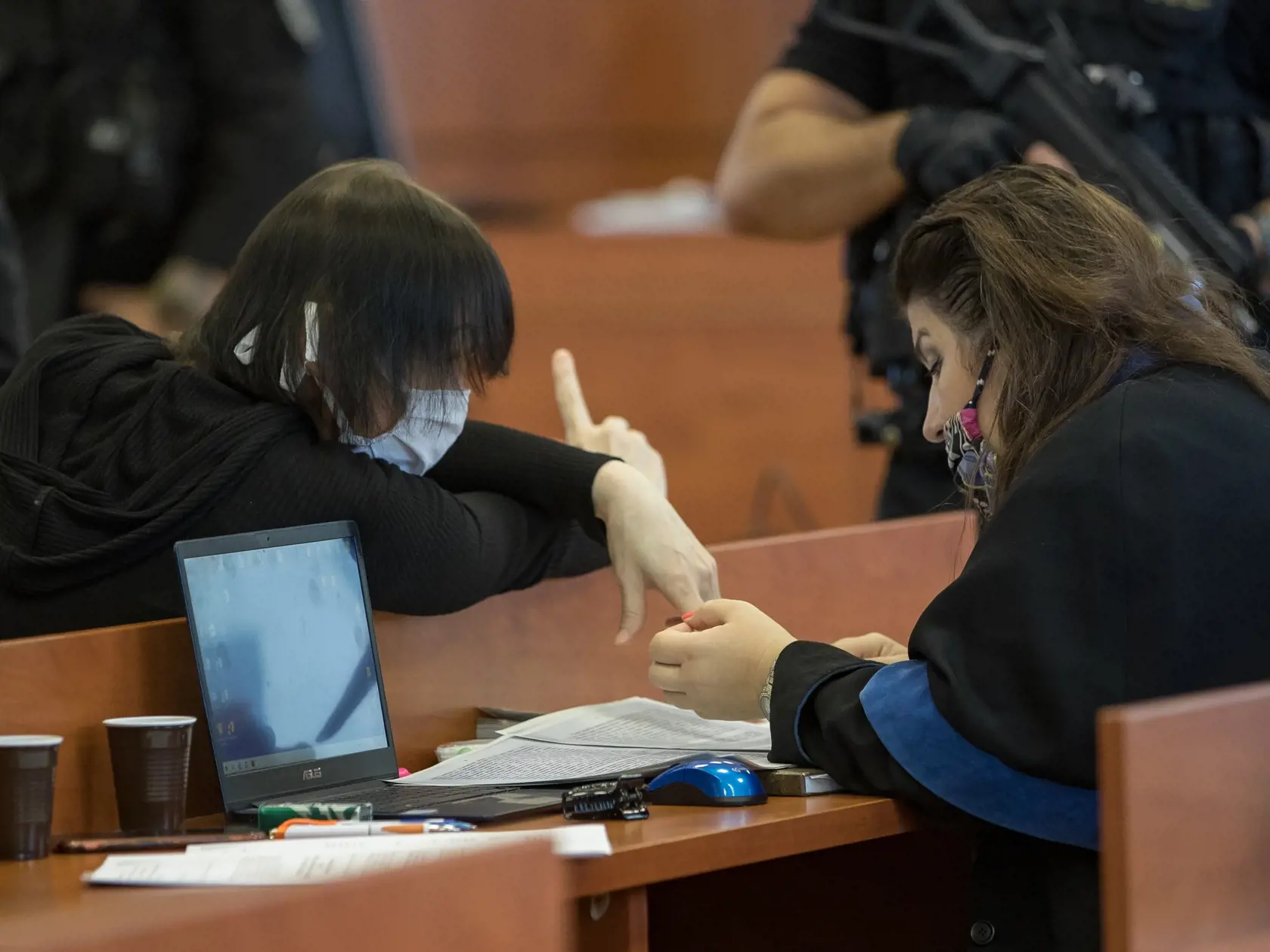 Súdne pojednávanie na Špecializovanom trestnom súde v Pezinku vo veci vraždy Jána Kuciaka a Martiny Kušnírovej. Na snímke je obžalovaná Alena Zsuzsová.