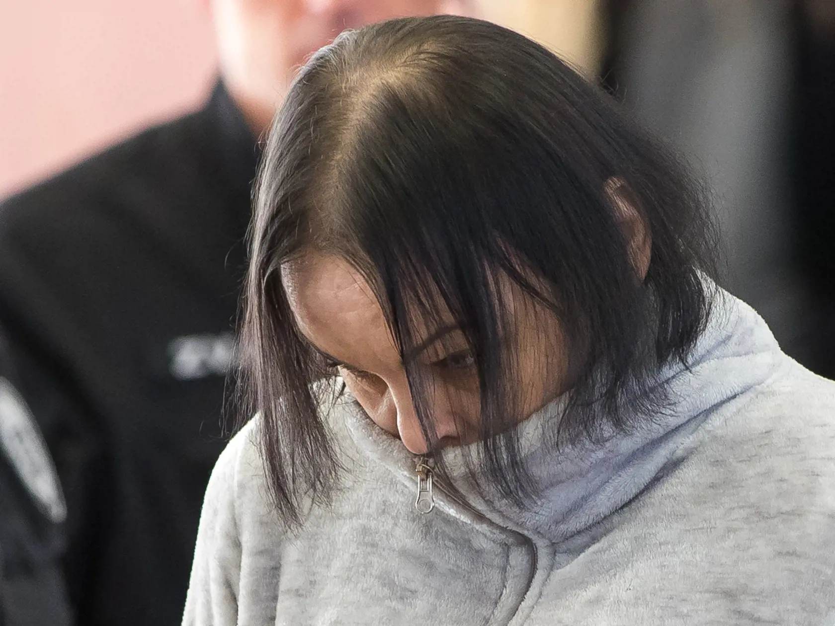 Šieste pojednávanie na Špecializovanom trestnom súde v Pezinku vo veci vraždy investigatívneho novinára Jána Kuciaka a jeho snúbenice Martiny Kušnírovej. Na snímke je obžalovaná Alena Zsuzsová.