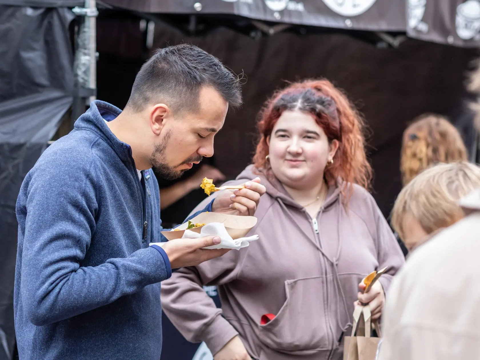 V Bratislave sa uskutočnil Dobrý trh na Penenskej ulici. Na snímke je Juraj Šeliga. 