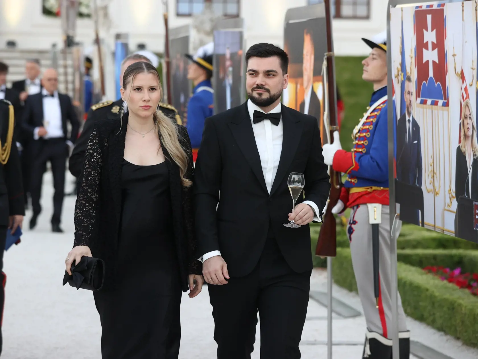 Slávnostná recepcia prezidenta SR Petra Pellegriniho na Bratislavskom hrade.