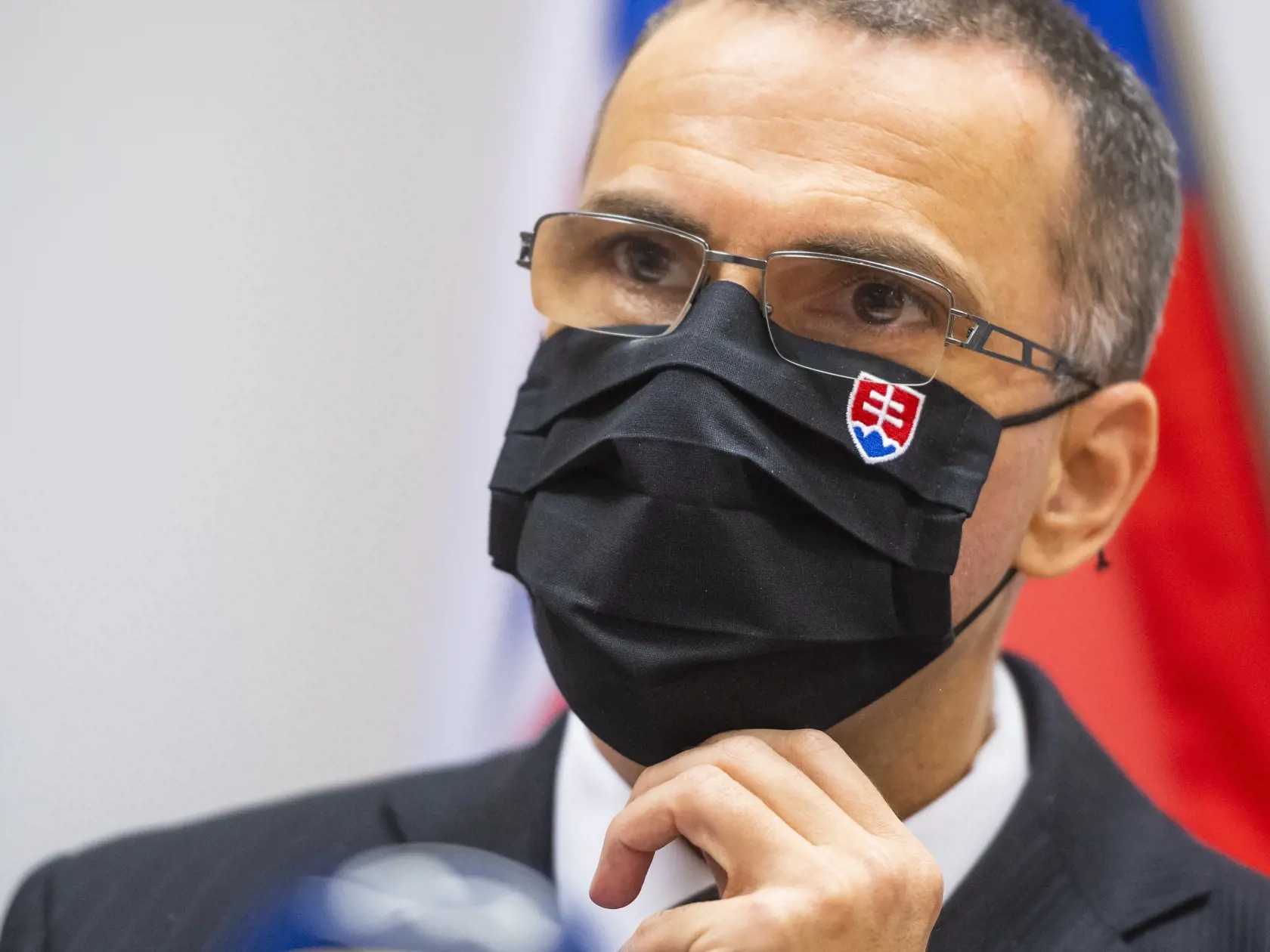 Na snímke generálny prokurátor SR Maroš Žilinka počas brífingu k výsledku preskúmania okolností súvisiacich s poškodením zdravia obvineného bývalého prezidenta Policajného zboru Milana L. vo výkone väzby v Ústave na výkon trestu odňatia slobody v Prešove. V Bratislave 29. decembra 2020. FOTO TASR - Jaroslav Novák