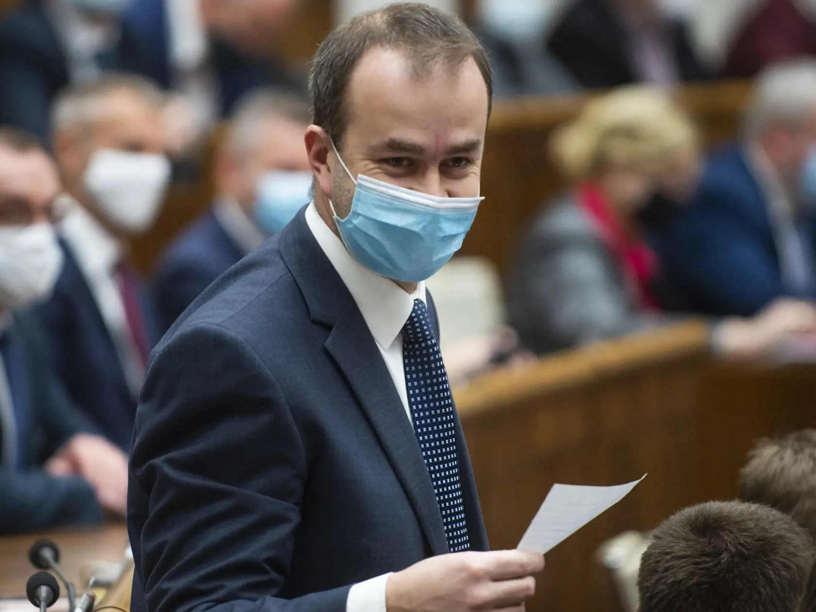 Na snímke nezaradený poslanec NR SR Ján Podmanický počas zasadnutia 18. schôdze parlamentu v utorok  8. decembra 2020 v Bratislave. FOTO TASR - Jakub Kotian