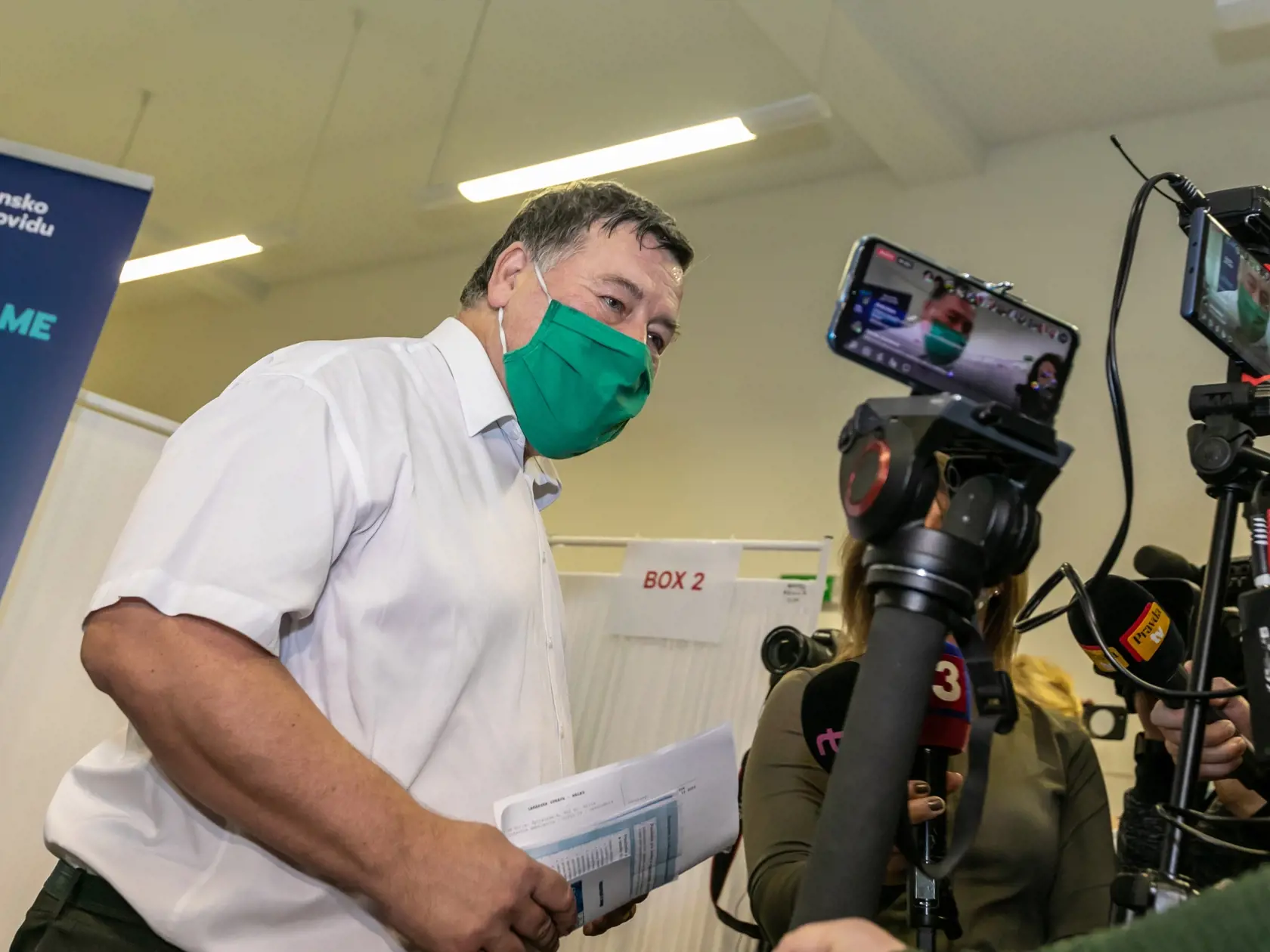 Na snímke očkovanie proti vírusu Covid-19 vo Fakultnej nemocnici v Nitre