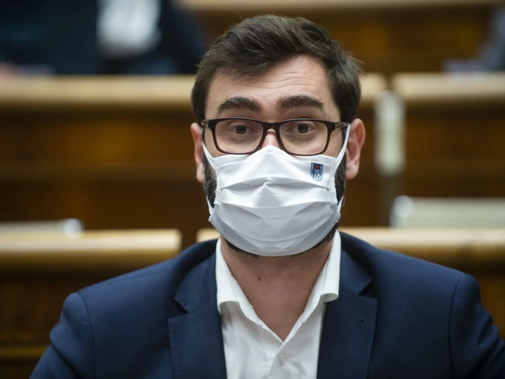 Na snímke poslanec NR SR Marek Hattas (Za ľudí) počas rokovania 12. schôdze parlamentu v utorok 29. septembra 2020 v Bratislave. FOTO TASR - Jakub Kotian