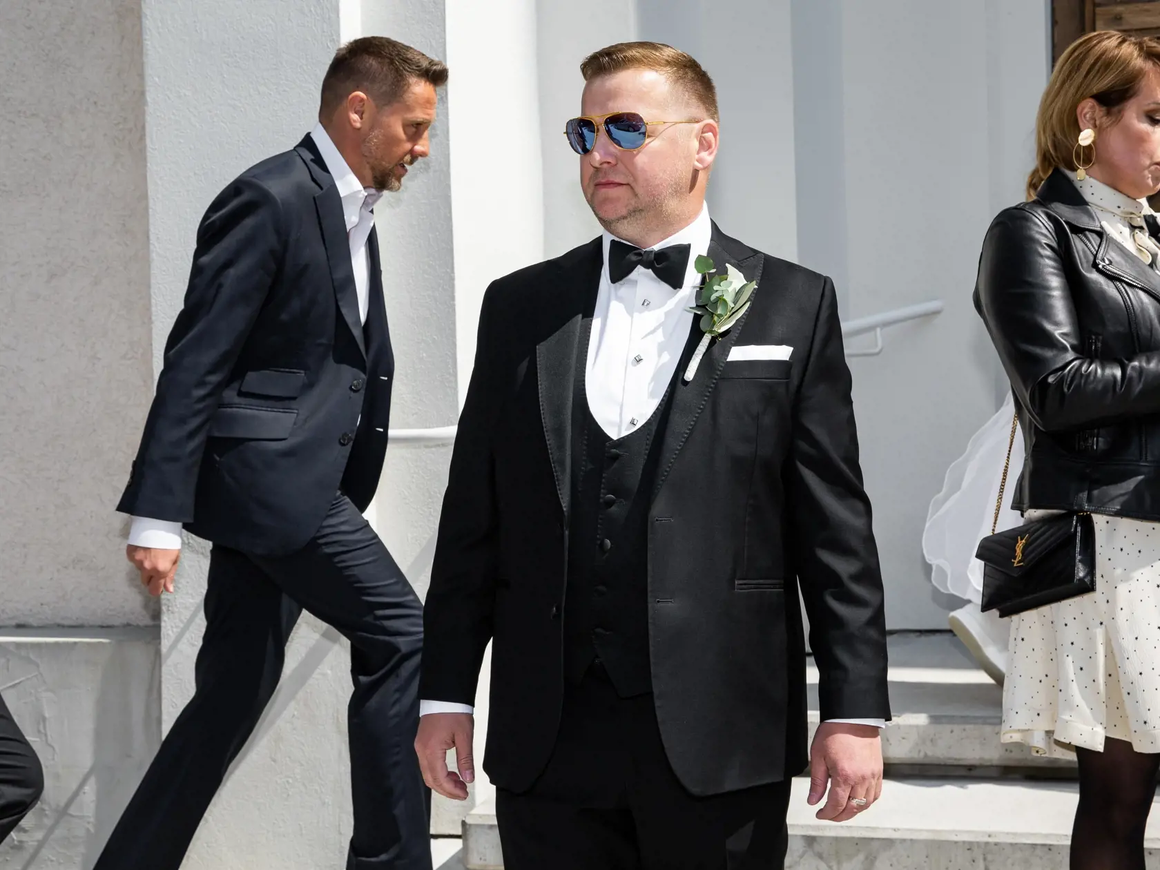 Svadba Gabriely Drobovej a Karola Rumana v Bratislave. Na snímke Karol Ruman.