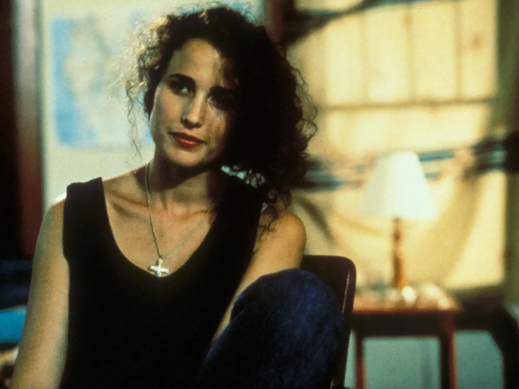 Andie MacDowell vo filme Sex, lži a videopáska.