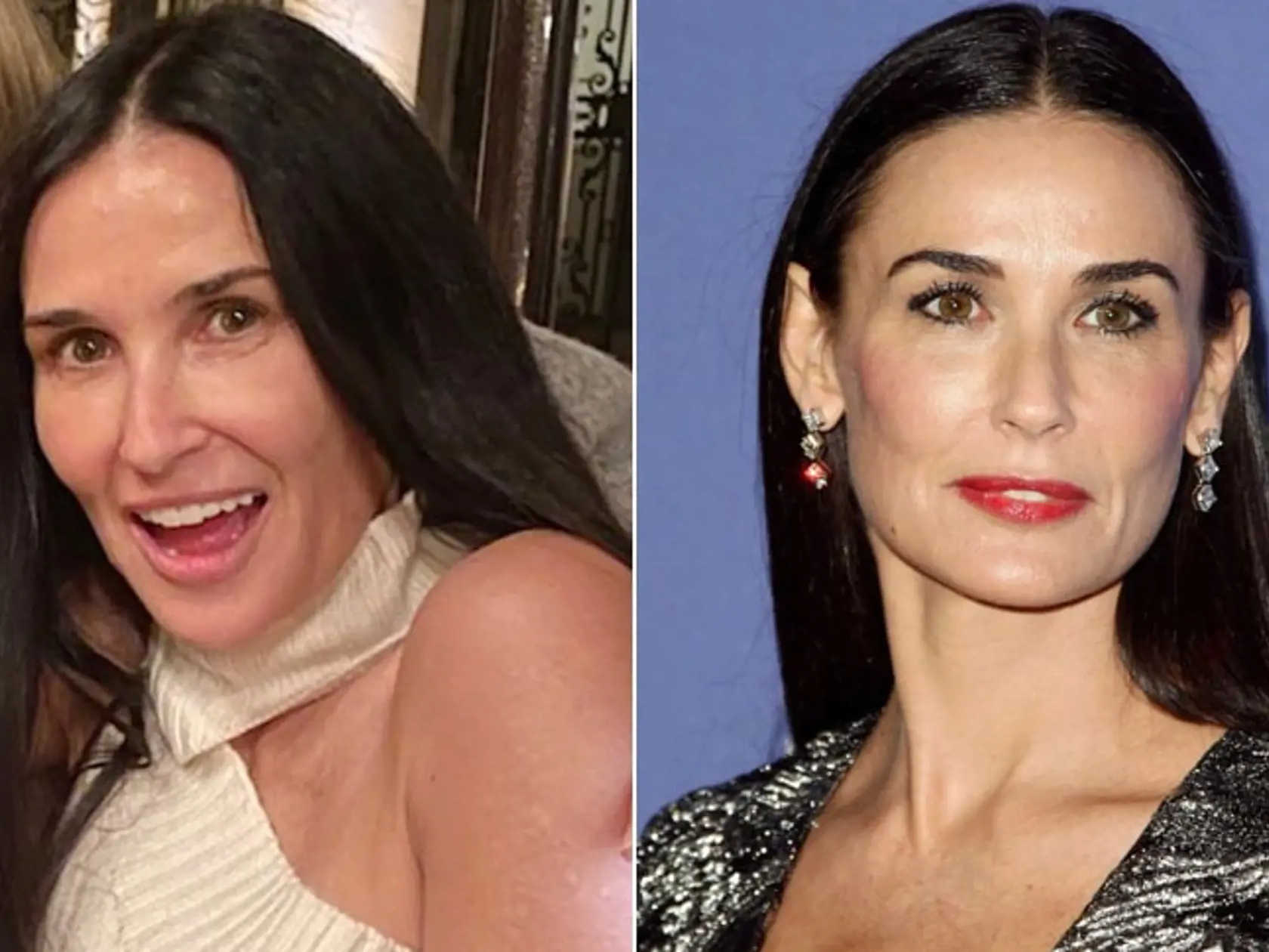 Demi Moore na svoj vek nevyzerá. V 60-tke má pleť o 30 rokov mladšej ženy, bez mejkapu by mohla natáčať aj filmy.